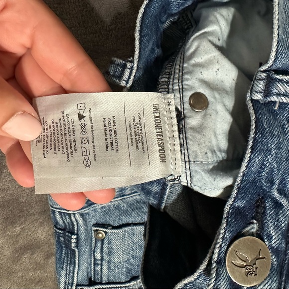 One Teaspoon Bandits Denim Shorts Pacifica - Picture 6 of 6